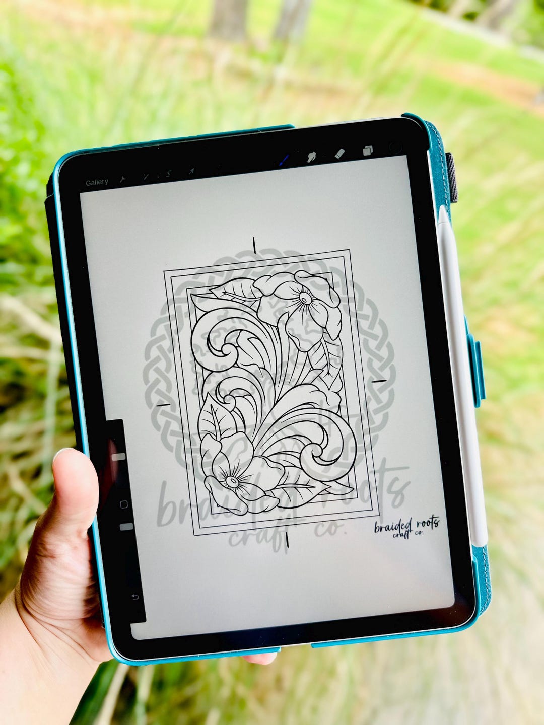 Digital File/pdf PATTERN for Flowers and Scrolls Wallet Side - Etsy