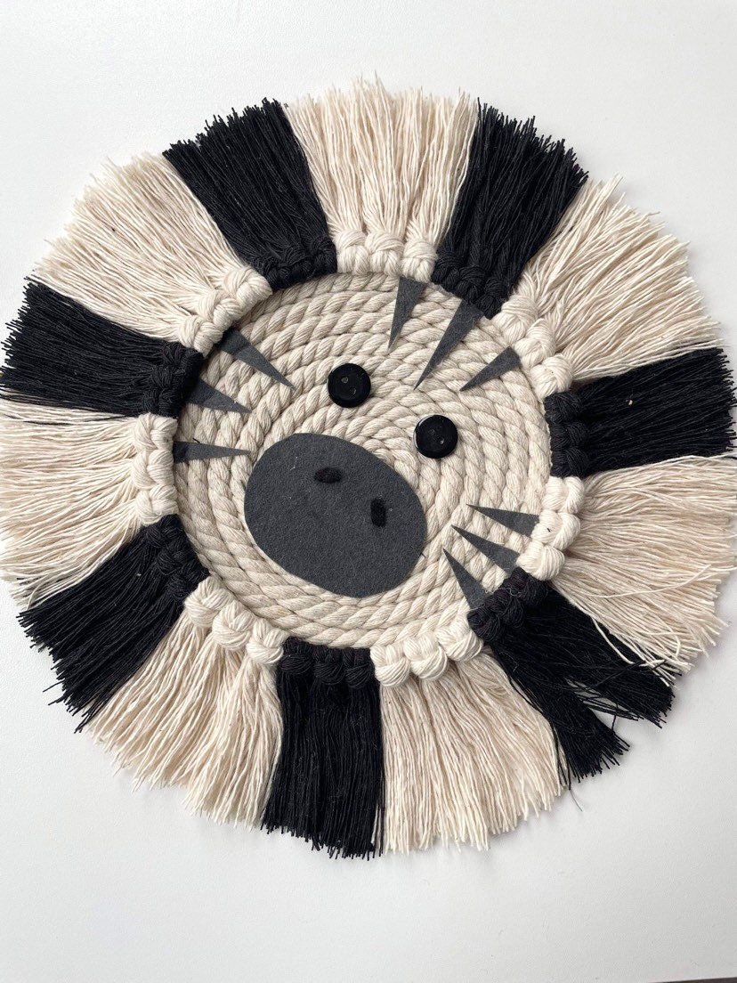 Zebra head wall hanging Etsy