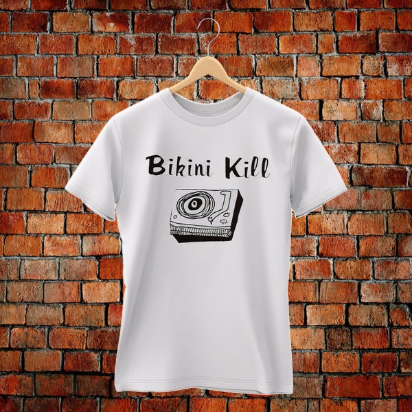 T-shirt Bikini Kill + 5 stickers + épingle