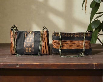 Handbag, small, crossbody or shoulder.  vegan leather