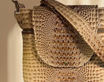 Croc  faux leather crossbody/handbag