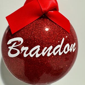 Personalized Christmas Disc Ornaments,family Name Ornaments, Gifts ...