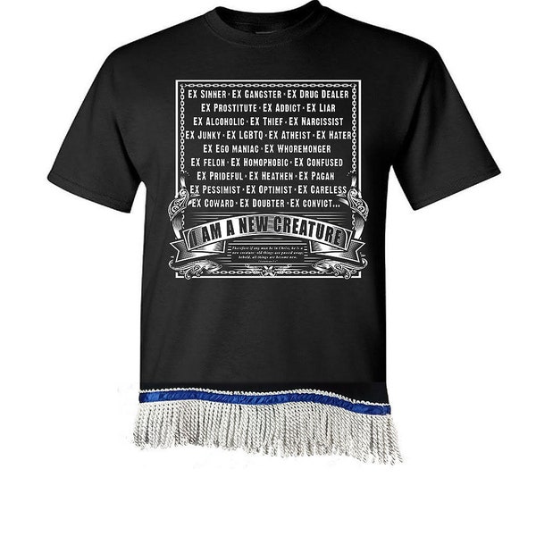 Hebrew Israelite T Shirt with Fringes, X Nation Brand, The Definition - 12 Tribes Garments