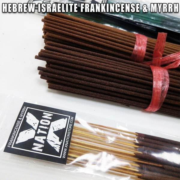 Hebrew Israelite Frankincense & Myrrh Incense, Heavily Scented, X Nation Brand, Free Shipping, 12 Tribes of Israel