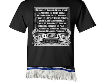 Hebrew Israelite T Shirt with Fringes, X Nation Brand, The Definition - 12 Tribes Garments