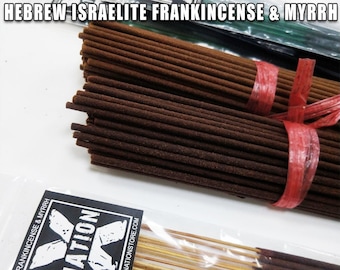 Hebrew Israelite Frankincense & Myrrh Incense, Heavily Scented, X Nation Brand, Free Shipping, 12 Tribes of Israel