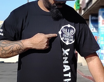 Hebrew Israelite T Shirt with Fringes, Israelite Bloodline - X Nation Brand - 12 Tribes Garments
