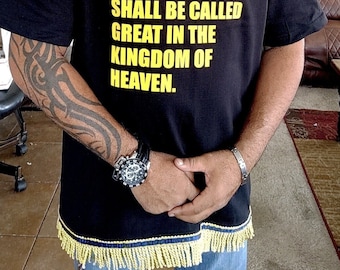 Hebrew Israelite Whosoever TShirt with Fringes, X Nation, 12 Tribes of Israel, Garments & Streetwear