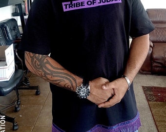 Hebrew Israelite Tribes Tee Shirt with Fringes, X Nation, 12 Tribes of Israel, Garments & Streetwear