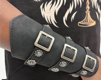Hebrew Israelite Leather Gauntlet, 12 Tribes of Israel