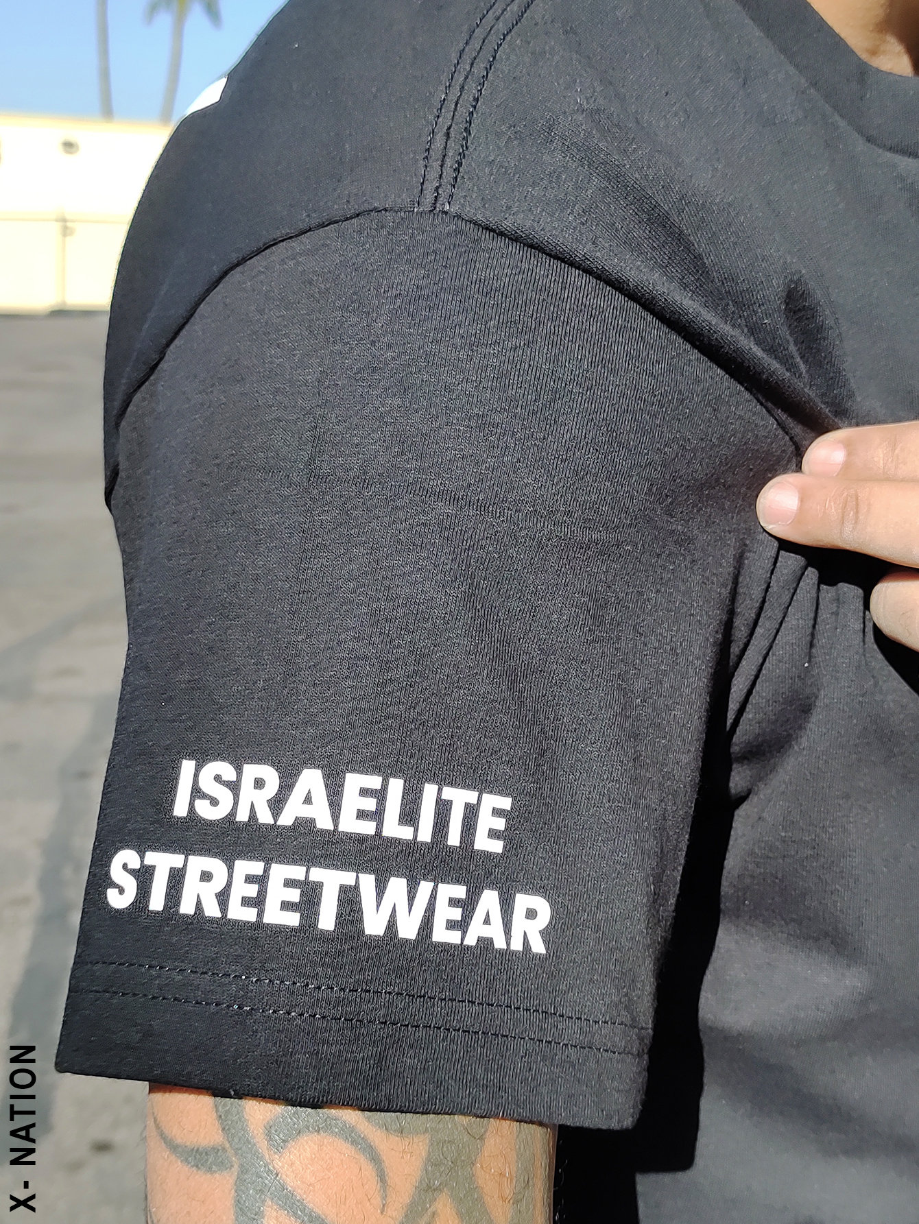 Hebrew Israelite T-Shirt w/ Burgundy Fringes (Women's Sizes)