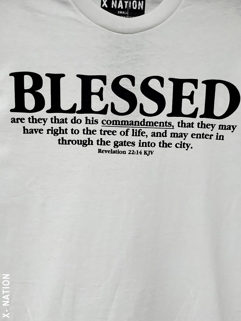 Hebreisk israelitisk t-shirt med fransar, välsignad - X Nation Brand - 12 Tribes Garments White