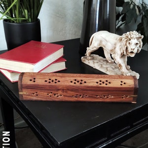 Hebrew Israelite Wooden Incense Burner, for Frankincense & Myrrh, Incense Sticks and Cones, Free Shipping, 12 Tribes of Israel