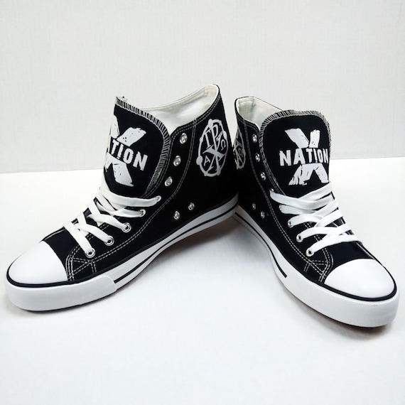 Hebrew Israelite Shoes, X Nation Kix, Custom Chucks Style, Canvas