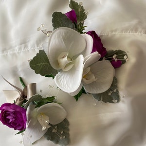 19 Dark Purple Fake Ranunculus, Real Touch Artificial Flowers,  Plum/eggplant, Handmade Home Decor, Make Florals Arrangement Bouquet 