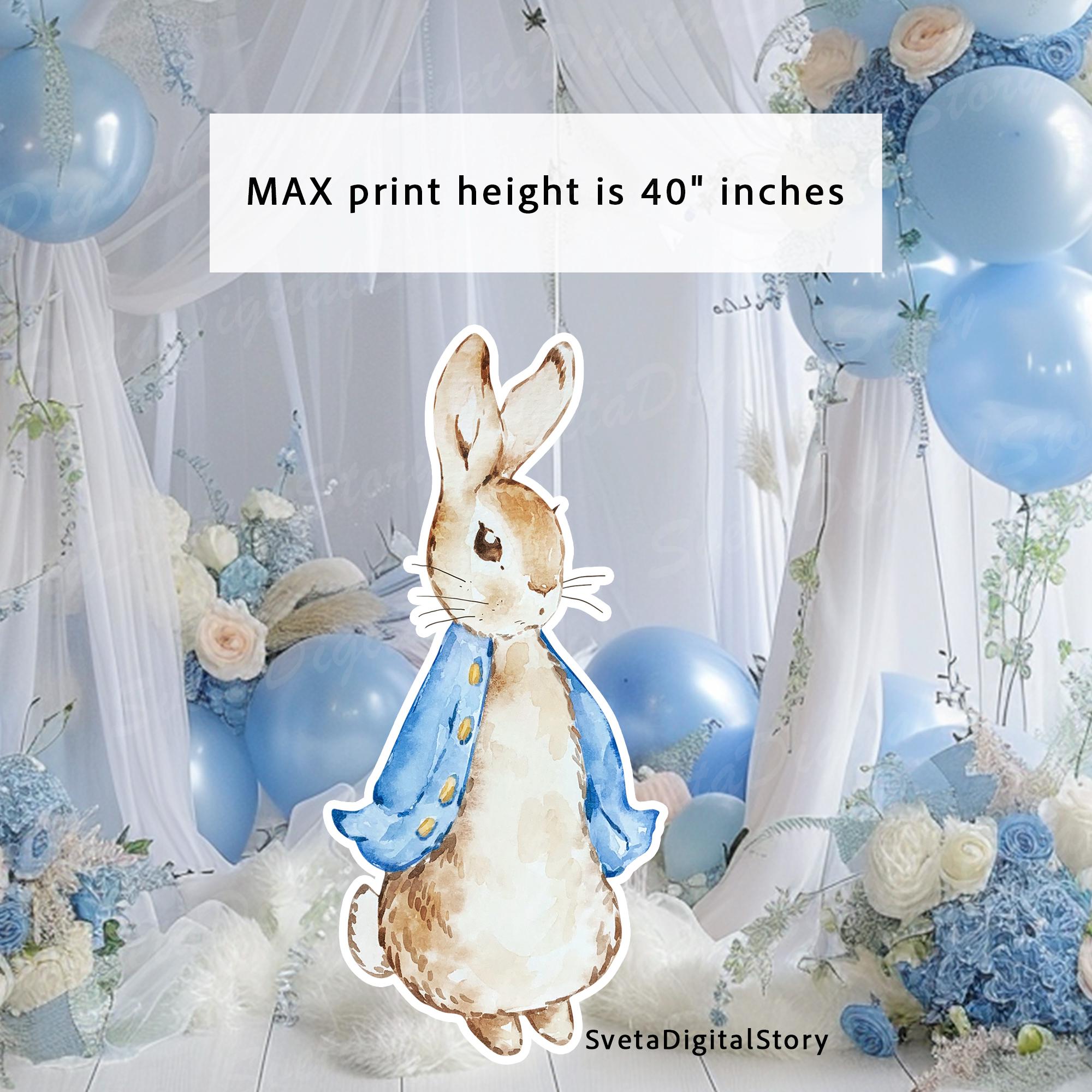 Peter Rabbit Big Decor Cutout, Baby Shower Decor, Birthday Decor, Bunny ...