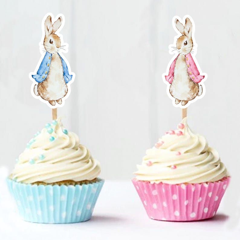 Peter Rabbit Cupcake Toppers, Peter Rabbit and Friends Cut Out Instant ...