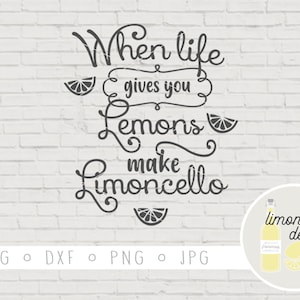 When life gives you lemons SVG | lemon cut file, limoncello, Italian, summer file, for wooden sign,  instant download, silhouette, cricut