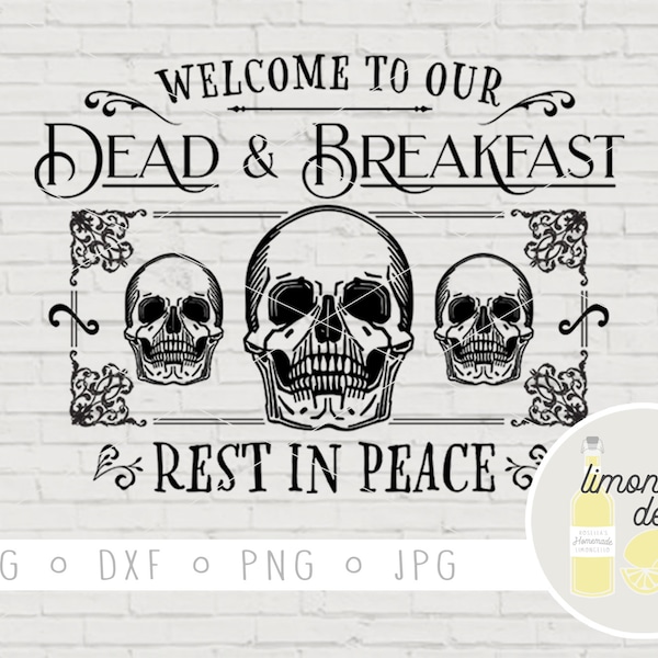 Dead and Breakfast Svg Etsy