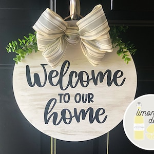 Welcome SVG | welcome to our home, farmhouse, front door, summer file, for wooden sign, design, instant download, silhouette, cricut