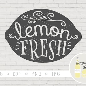 Lemon Fresh SVG | lemon cut file, farmhouse, Italian, summer file, for wooden sign,  instant download, silhouette, cricut