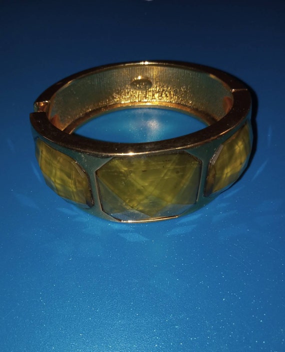 Joan Rivers Extremely RARE Wide Bangle Bracelet V… - image 1