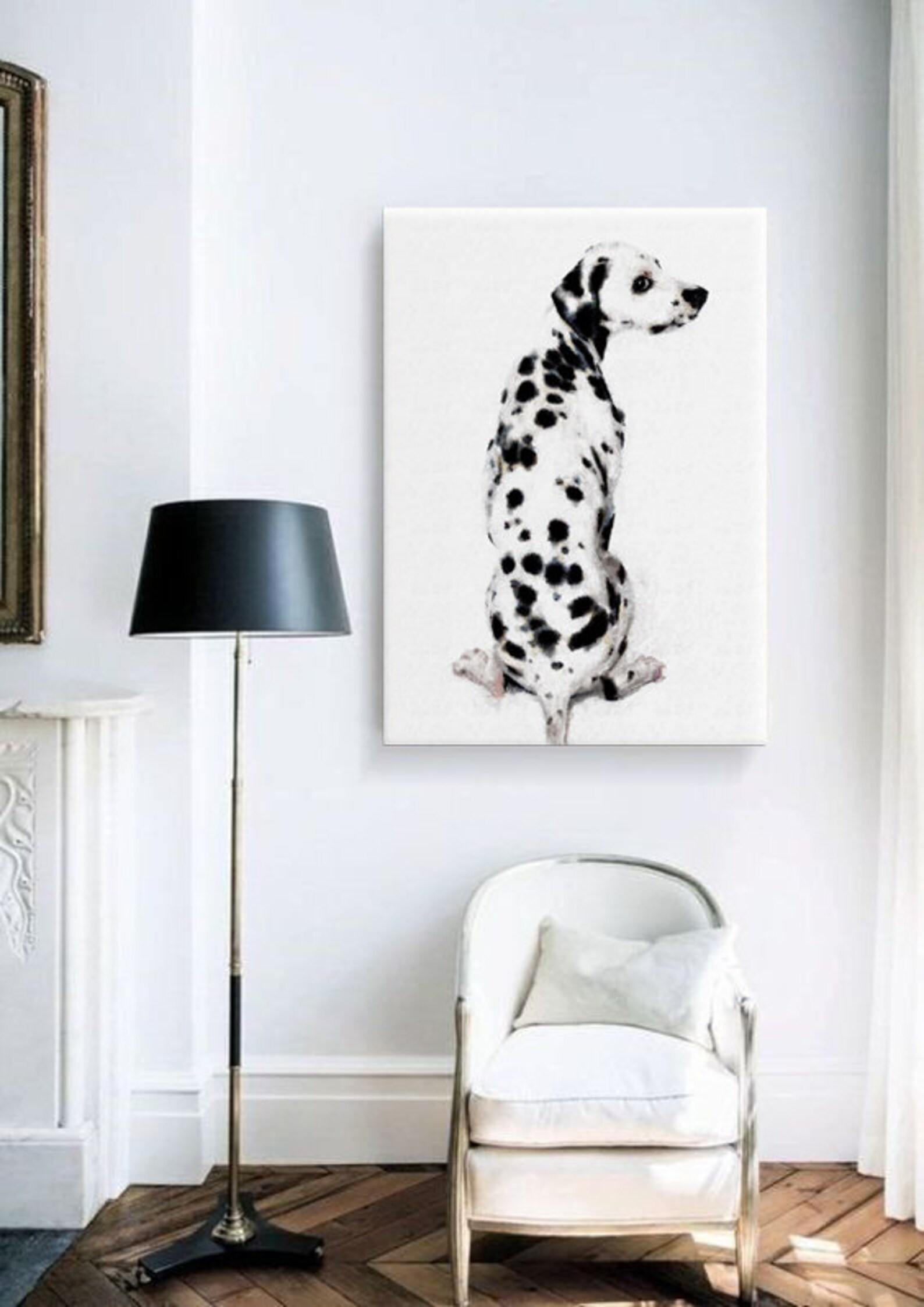 Dalmatianprintable Wall Art Cozy Dog Animal Cute Prints Etsy UK