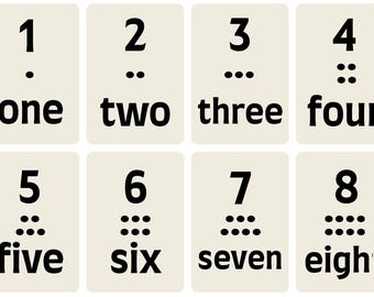 Number and Quantity Flashcards 1-20 (Set of 80)- A4 PRINTABLE PDF Digital Download