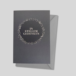 Trauerkarte: In stillem Gedenken