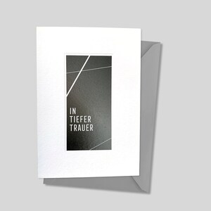 Trauerkarte: In tiefer Trauer
