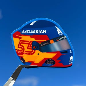 Carlos Sainz 2025 Helmet Sticker | Carlos Sainz Sticker | F1 Sticker