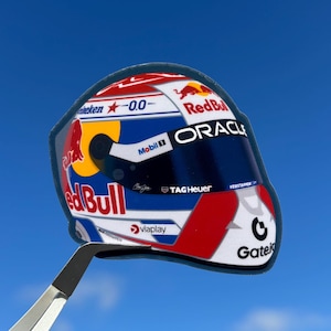 Pegatina para casco de Max Verstappen 2025 / Pegatina de Max Verstappen / Pegatina de F1