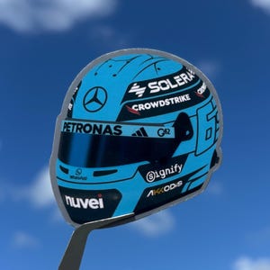 George Russell 2025 Helmet Sticker | George Russell Sticker | F1 Sticker