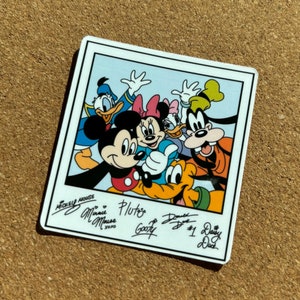Mickey Selfie Sticker | Mickey Minnie Goofy Donald and Pluto Sticker | Disney Sticker