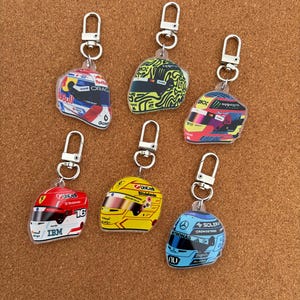 F1 Drivers Helmet Keychains | F1 Drivers Helmet Bag Charms | 2026 Designs