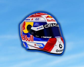 Max Verstappen 2026 Full Size Helmet Sticker | Max Verstappen Sticker | F1 Sticker