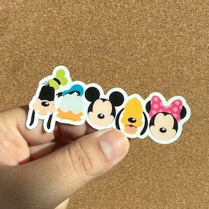 Mickey and Friends Sticker | Mickey Minnie Goofy Donald and Pluto Sticker | Disney Sticker