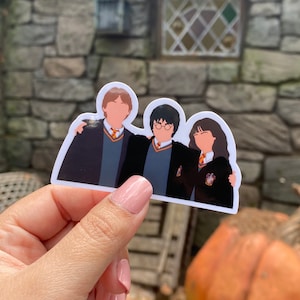 Golden Trio Aufkleber | Magier Freunde Sticker