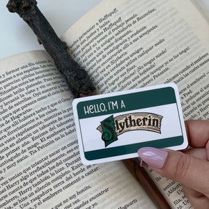 Hallo, ich bin ein (Wizard School House) Sticker