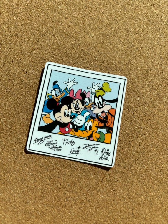 Mickey Selfie Sticker | Mickey Minnie Goofy Donald and Pluto Sticker | Disney Sticker