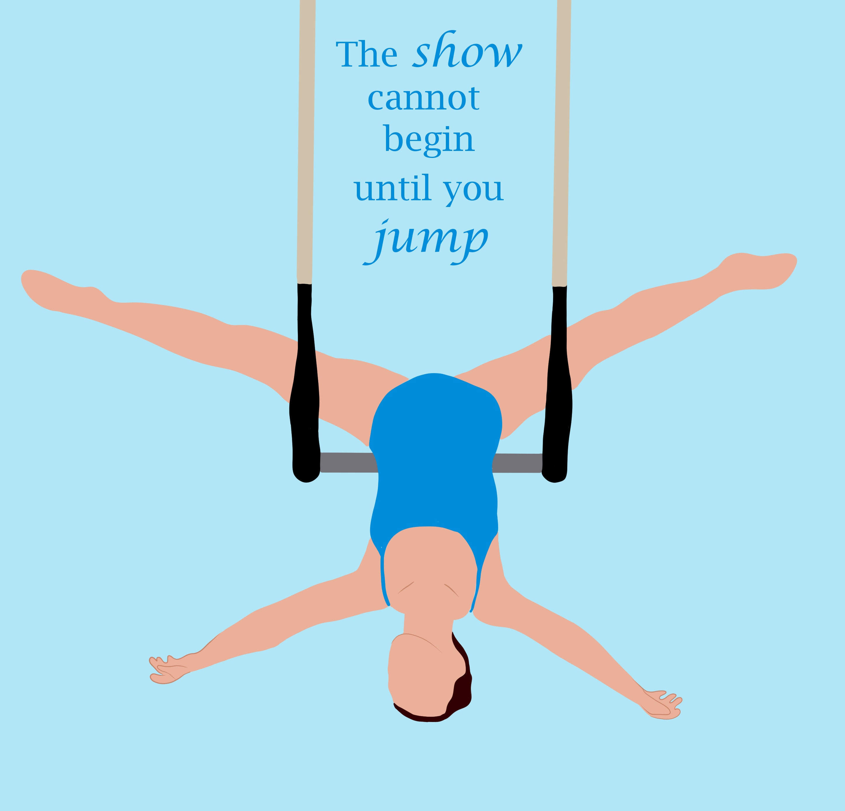 Trapeze quote downloadable illustration Etsy
