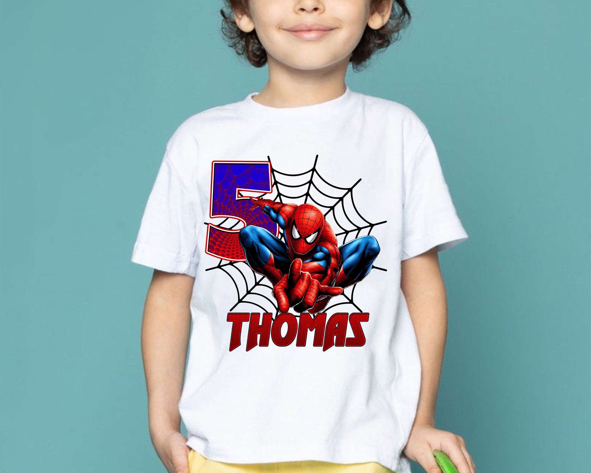 SPIDERMAN Birthday Shirt Spiderman Birthday T-shirt | Etsy