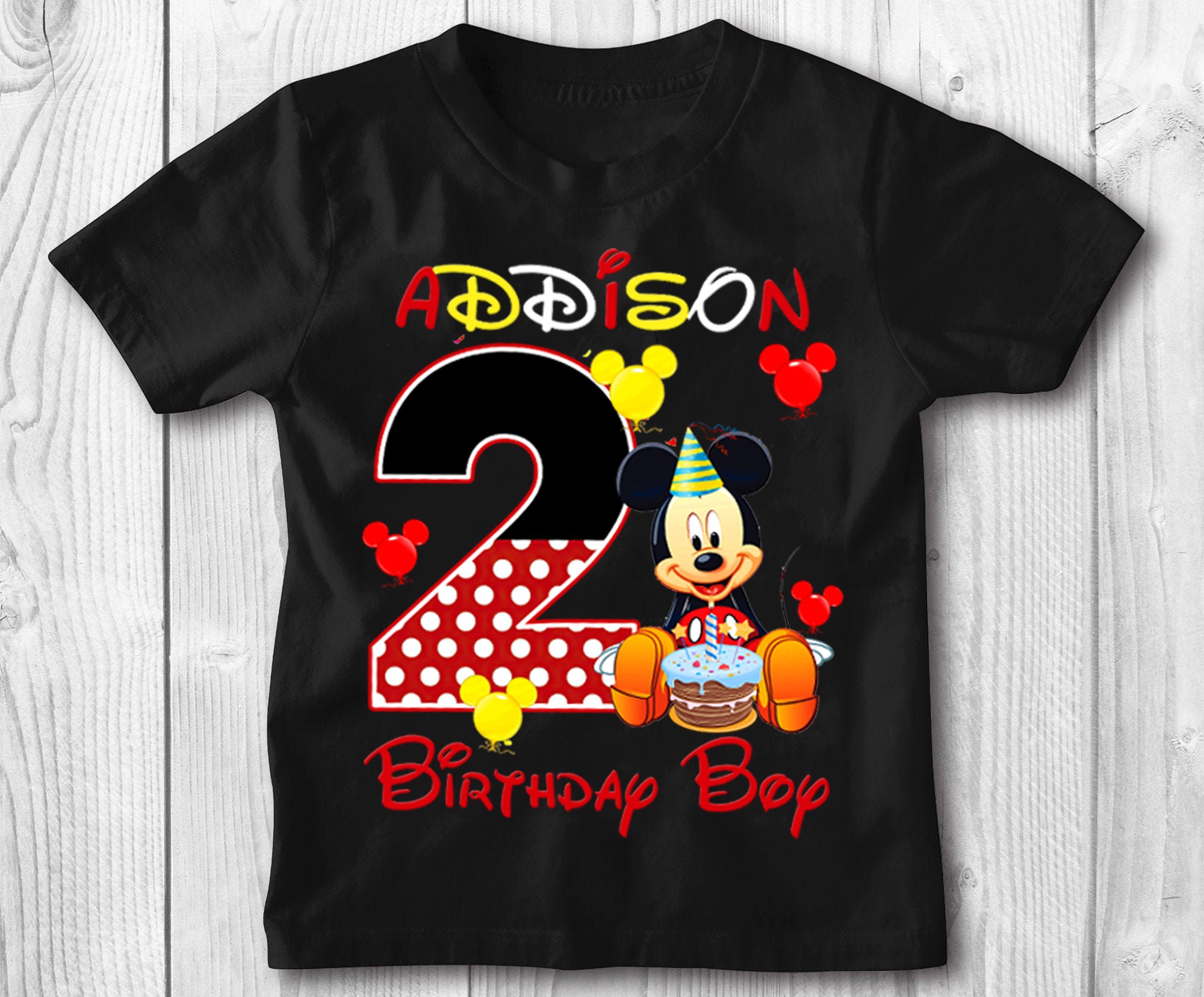 Discover Mickey Mouse Birthday Shirt, Mickey Mouse Boy's Shirt, Mickey Birthday Tee, Matching Family Shirts