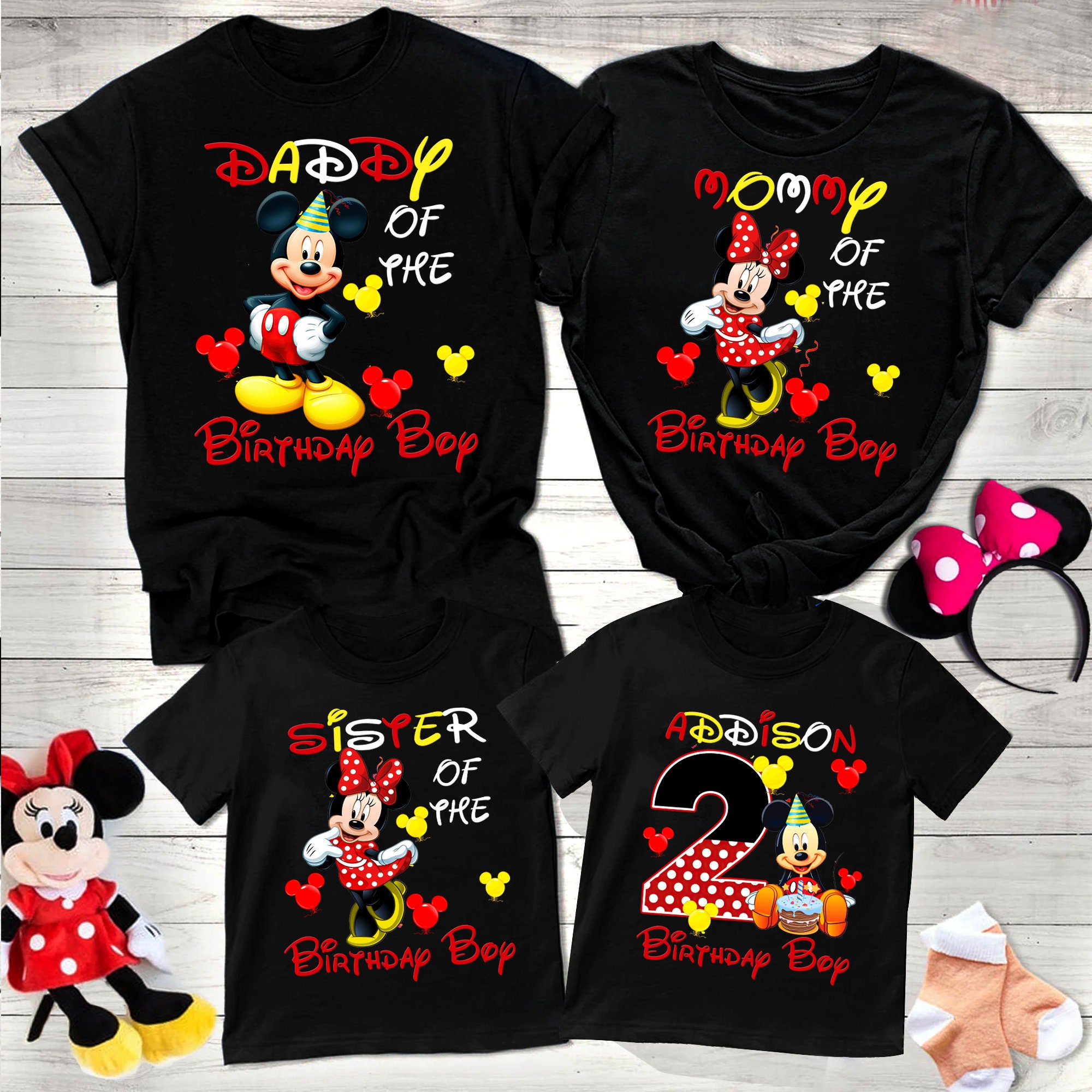 Discover Mickey Mouse Birthday Shirt, Mickey Mouse Boy's Shirt, Mickey Birthday Tee, Matching Family Shirts
