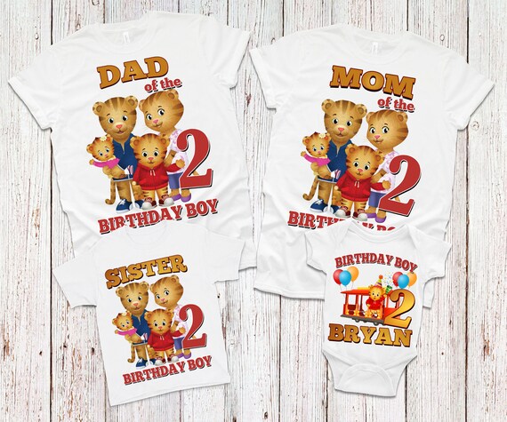 Daniel Tiger Birthday Shirt Daniel 