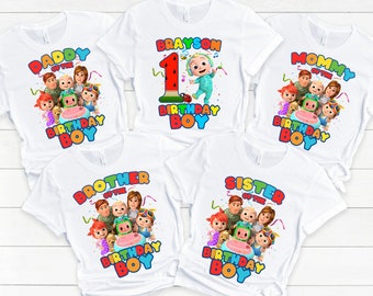 Personalized Cocomelon Birthday T-shirt 