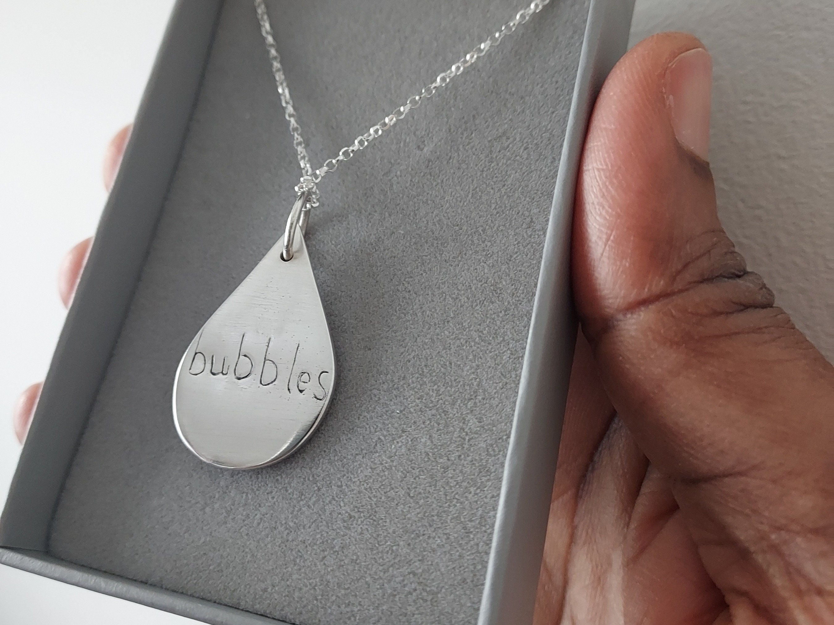 Hedgehog Necklace, Pygmy Hedgehog Paw Print Necklace, Personalised