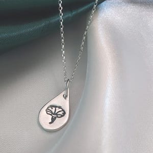 September Birth Flower Necklace: Morning Glory Charm Chain, 18-inch Sterling Silver, Belcher Chain
