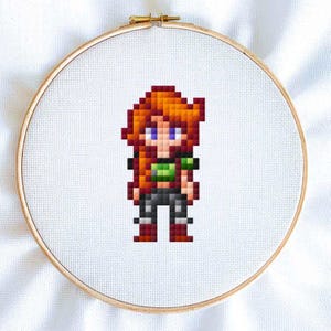 Leah Stardew Valley Kreuzstichmuster