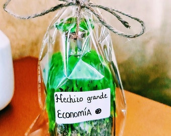 Spell Jar of Money and Economic Abundance